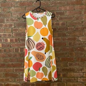 Super cute fruit print Gorman swing dress